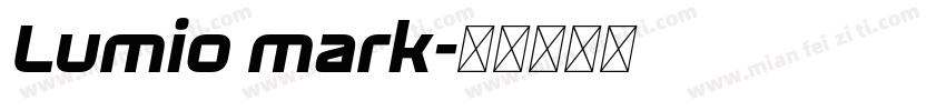 Lumio mark字体转换